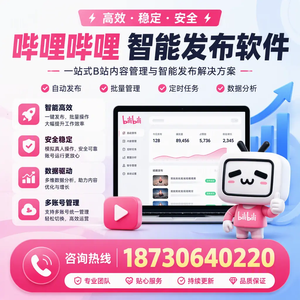 哔哩哔哩智能发布软件适用场景分析：在 四平 的最佳实践