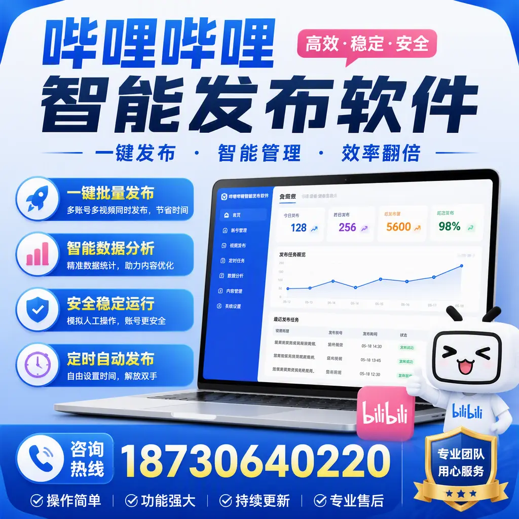 为什么选择哔哩哔哩智能发布软件？四平 的用户分享